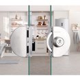 thumbnail image 1 of Stainless Steel Glass Door Lock Without Anti-jamming, with 3 Copper Keys for Office, Home, Hall, 1 of 5