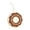 Coffee, variant on Donut Shaped Pocket Portable Lint Roller Refillable High Adhesive Sticky Sheets Mini Pet Hair Lint Dust Remover for Travel Clothes Sofas Car Interiors(Blue-9cm)