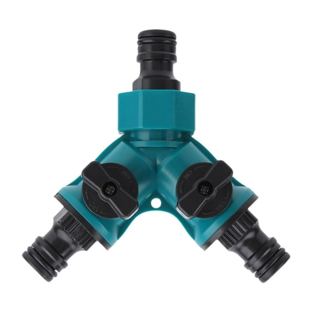 Specador de manguera de 3 vías con válvulas de conexión rápida Jardín y manguera de manguera conector Faucet divisor para la plantación de granjas de