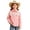Z-Pink293, variant on JIAYUE Child Girls Western Cowboy Shirts Lightweight Tassels Turndown Collar Color Block Kids Long Sleeve Button Down Everyday Blouse For School Wear