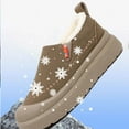 thumbnail image 5 of Womens Fuzzy Snow Boots Slip on Platform Winter Loafers Waterproof Round Toe Outdoor Sneakers Warm Ankle Booties, 5 of 7