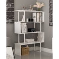 thumbnail image 4 of Adriana 49" Geometric Four Shelf Bookcase, White, 4 of 4