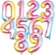 thumbnail image 1 of 10 globos de aluminio con diseño de fiesta de cumpleaños y números grandes, 1 of 5