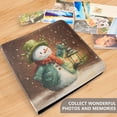 thumbnail image 5 of PU Leather Photo Album with Self-Adhesive Pages Scrapbook DIY Picture Holds 20+ Sheets Green-clad Snowman, 5 of 9