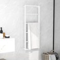 thumbnail image 1 of vidaXL Towel Rack White 45x10x115 cm Steel, 1 of 4