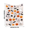 thumbnail image 3 of LEFXSMR Halloween Blanket Flannel Ghost Gnome Pumpkin Decor Holiday Fall Throw Blanket for Couch Bed Halloween Decorations, 27.56*39.37", 3 of 6