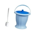 thumbnail image 5 of Bothyi Chamber Pot and Toilet Brush Urinal Night Urine Jug for Elderly Bedroom Blue, 5 of 8