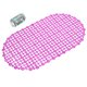 thumbnail image 1 of Alfombrilla de baño antideslizante NQ PVC con ventosa lavable para bebé niño rosa rojo 66 x 37 cm, 1 of 5