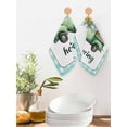 thumbnail image 2 of Hello Spring Kitchen Dish Towels for Drying Dishes Set of 4, Easter Flowers Green Truck Floral Blue Plaid Waffle Weave Microfiber Hand Tea Bathroom Towels Quick Dry & Absorbent Towel 12x12, 2 of 7