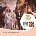 thumbnail image 2 of Injueey 10g Globo Lentejuelas Atmósferas de boda Confeti Festival Manual Decorativo Relleno Fichas de papel DIY 2.5cm Fragmento Kits de decoración para fiestas Color 2 Injueey HA075079-02, 2 of 6