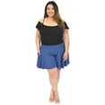 thumbnail image 3 of Stretch Is Comfort Women's Flowy Skort Wide Leg Shorts with Pockets | Adult Small- 5x, 3 of 5