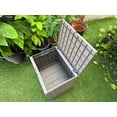 thumbnail image 7 of 30-Gallon Weatherproof Outdoor Storage Box with Woodgrain Finish - Tan Resin, 7 of 7