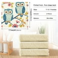 thumbnail image 3 of 6 Packs Couple Owls on Branch Kitchen Dish Towels Soft Absorbent Dish Cloths 11"x11", 3 of 9