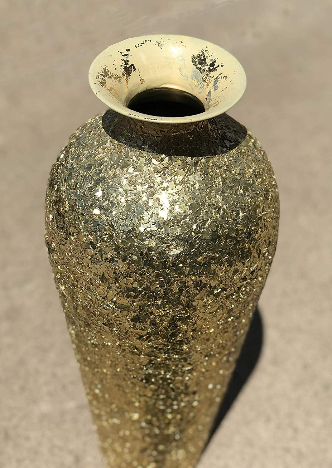 Iridescent Ball Glass Flower Vase- CharmyDecor
