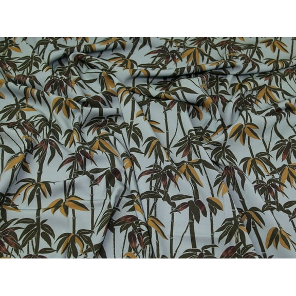 Lady McElroy Lena Crepe Fabric Forest - per yard