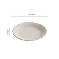 thumbnail image 2 of Vintage Irregular Flower Shape Flat Plate Shallow Plate Household Premium Feeling Creative Ceramic Plate Salad Plate, 2 of 7