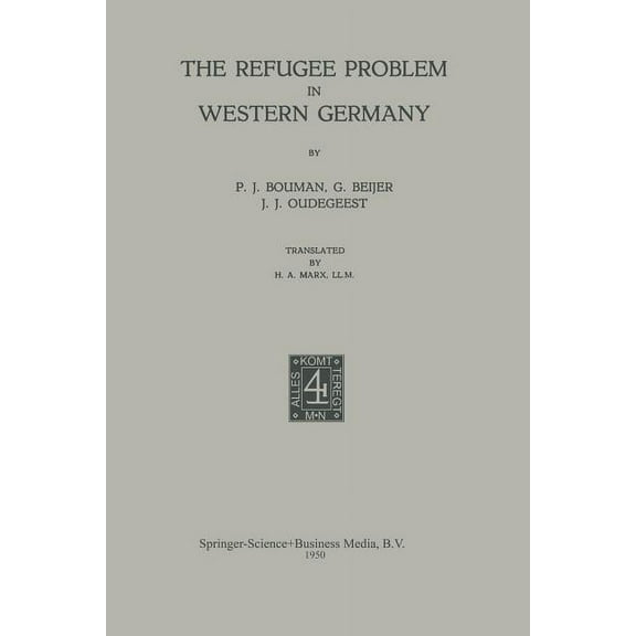The Refugee Problem in Western Germany (Paperback)