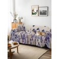 thumbnail image 3 of Purple Spring Floral Couch Cover for Dogs, Summer Birds Butterfly Farmhouse Washable Sofa Covers Slipcover for Pets Dogs Futon Cover, Couch Recliner Covers, Oversized Chair Slipcover 71"x91", 3 of 9