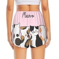 thumbnail image 2 of Lsque Cute Cats Printed Women's Running Shorts with Liner Pockets,Elastic Quick Dry Workout Athletic Gym Yoga Shorts,Womens High Waist Shorts-XX-Large, 2 of 9