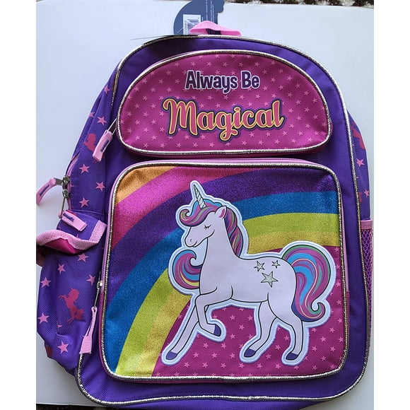 Backpack - Unicorn - Always Be Magical Purple and Pink New 202952