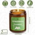 thumbnail image 3 of PYAN-Citronella Candles Outdoor, Natural Soy Wax Citronella Scented Jar Candle for Summer, 7oz Large Lemongrass Candle, 50 Hours Burn Time, Indoor and Outdoor Candles for Patio, Garden & Camping, 2 P, 3 of 3