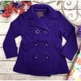 thumbnail image 2 of Unik Girl's Fleece Coat, Purple Size Medium (7/8), 2 of 3