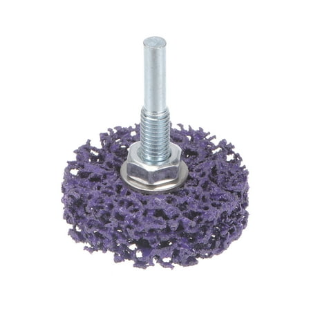 

Uxcell Strip Wheel Stripping Wheels 2 x1/2 x1/4 Shaft for Angle Grinder Purple