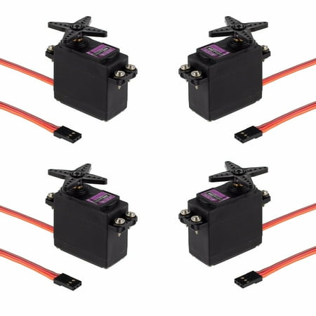 Futaba Crystal - ESYNIC 4pcs MG996R Digital Torque Servo All Metal Gear Torque Servo Motor for Futaba JR 2C RC Boat Racing Car Helicopter Airplane