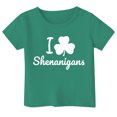 thumbnail image 3 of PMVFHDE T-Shirts Graphiques pour Filles Hauts Mignons pour Filles Tee-Shirts Fille Manches Courtes Hauts Maillot de Bain Filles Imprimé St. Pat Col Rond Manches Courtes pour Filles Blanc, 6-7 Ans, 3 of 3
