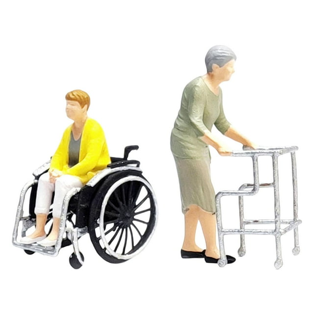 Figuras de modelos en miniatura Hugo resina DIY cama paciente cirugía estilo B