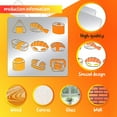 thumbnail image 3 of Sushi Metal Stencils, Salmon Sushi Stainless Steel Stencils Japanese Style Journal Template for Wood Carving Drawings Woodburning Engraving Scrapbooking Project, 6x6", 3 of 7
