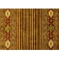 thumbnail image 1 of Ahgly Company Machine Washable Indoor Rectangle Abstract Yellow Modern Area Rugs, 6' x 9', 1 of 4