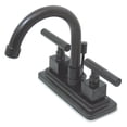 thumbnail image 1 of Kingston Brass KS8665CQL 4 Inch Center Lavatory Faucet - Oil Rubbed Bronze, 1 of 2