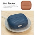 thumbnail image 7 of FL Leather Case - for Samsung Galaxy Buds 3 / Galaxy Buds 3 Pro Case Cover - Selected Skin-Friendly Leather, Carbon Fibre Texture, Handmade Shockproof Hard Cover, 7 of 7