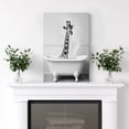 thumbnail image 3 of Wall26 Canvas Print Wall Art Funny Bathing Giraffe In Bathtub Landscape Animals Photography Realism Modern Art Decora Multicolor Creative Artwork Unframed for Bathroom - 12"x18", 3 of 5