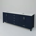 thumbnail image 5 of Jacques 80 in. W x 22 in. D Navy Blue Double Bath Vanity and White Quartz Top, 5 of 9