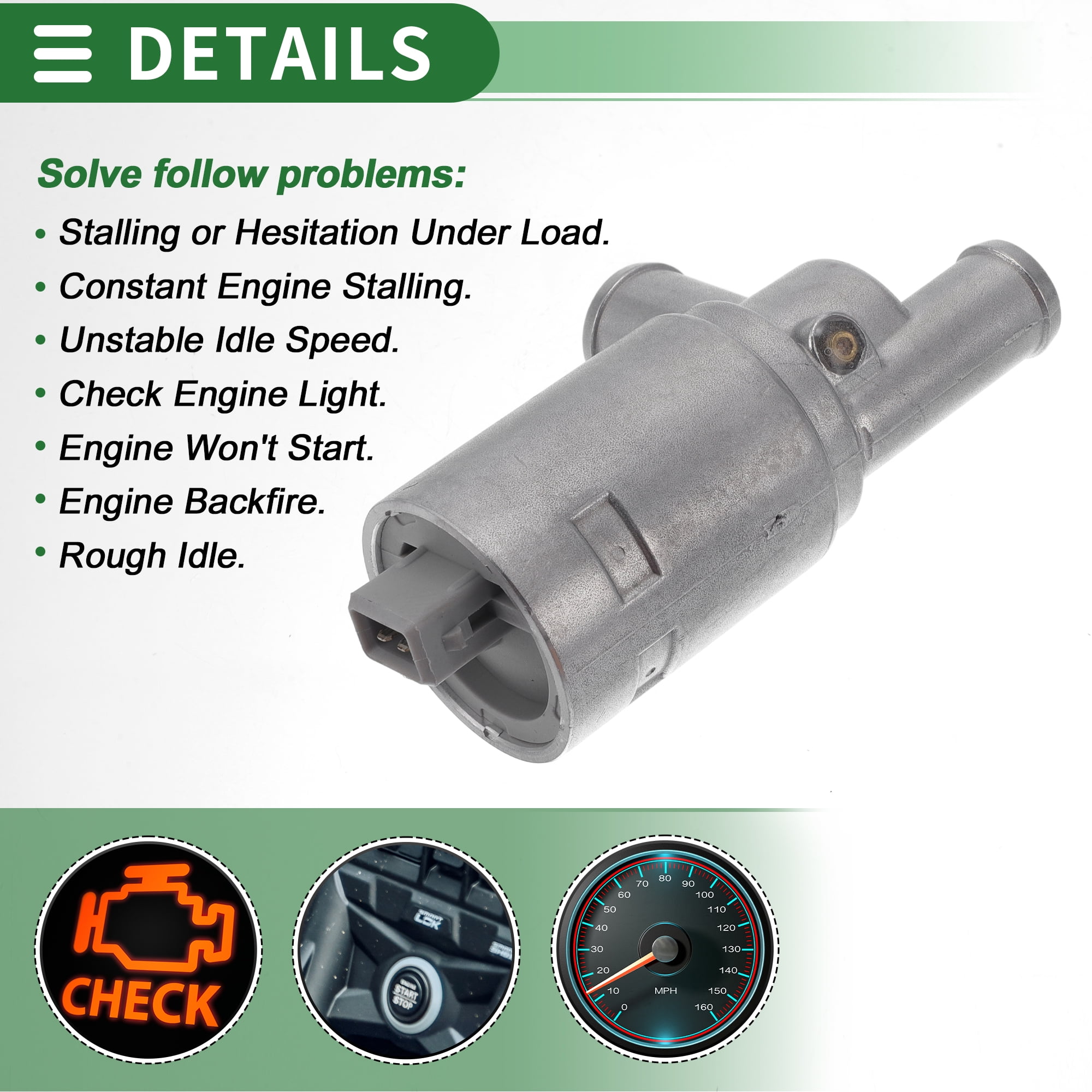 Unique Bargains Car Idle Air Control Valve for Volkswagen Passat 1988-1998 Replace No.0280140512 IACV Idle Motor Idle Air Control Valve for Stable Engine Operation