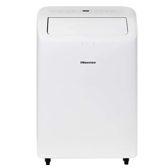 Restored Hisense 8,000 BTU Portable Air Conditioner with Dual Hose & Inverter, White (Refurbished)