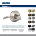 thumbnail image 3 of Schlage Levier de Blocage Accent Fictif Rh Mat Blk F170ACC622RH, 3 of 3
