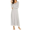 thumbnail image 3 of Avidlove Long Nightgown for Women Long Sleeve Nightshirt Full Length Sleepwear Soft Loungewear S-3XL, 3 of 7