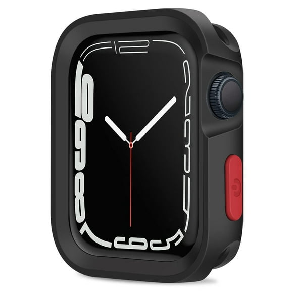 MSHUN Rugged Case Compatible with Apple Watch Case Series 8/7 41mm/45mm Series 6/SE/5/4 40mm/44mm, Soft TPU Waterproof Shockproof Bumper Drop Proof Protective Cover Compatible with iWatch Series