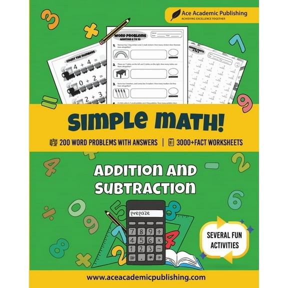 Simple Math: Addition and Subtraction Workbook, (Paperback)
