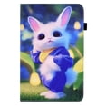 thumbnail image 5 of ELEHOLD for Samsung Galaxy Tab A7 Lite 8.7 (2021),Flip Leather Case Cover with Card Holders Adjustable Kickstand Anti-Slip Elastic Band Shockproof Full Protective Case for Tab A7 Lite T220/T225,Rabbit, 5 of 9