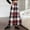c002Red, variant on Hduncf Vintage Woolen Plaid Maxi Skirt for Women Elegant High Waisted Loose A-Line Business Casual Skirts with Pockets Red S