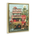 thumbnail image 4 of Stupell Industries Christmas Beverage Truck Holiday Painting Gold Floater Framed Canvas Art Prints Wall Art, 17 x 21, 4 of 10
