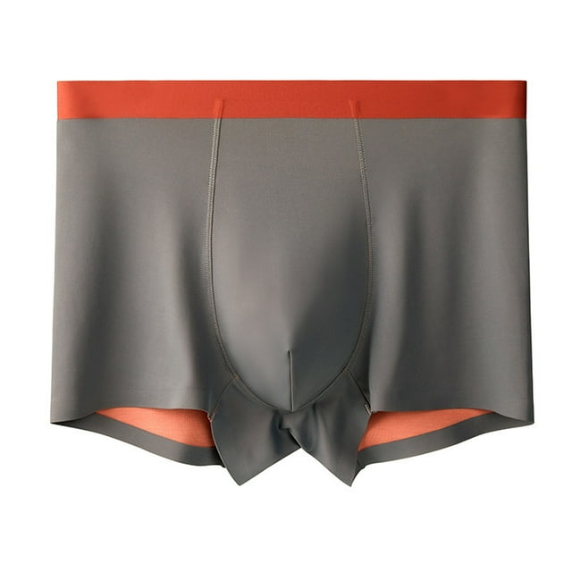 ylioge L-4X Plus Size Underwear for Men Boxer Briefs Big & Tall High Waisted Casual Stretchy Slim-Fit Solid Color Breathable Soft Modal Boxers