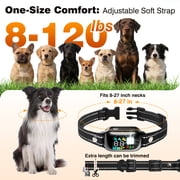 PetJoy 2 in 1 Dog Shock Collar with Remote 2 Dogs,3300Ft Dog Training Collar with 4 Modes,IPX7 Waterproof Bark Collar for Small to Large Dogs with Flashlight,2 Count