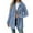 Blue, variant on Zorckvet Womens Plus Size Winter Coats, Womens Fleece Coats, Winter Double Sided Fleece Long Sleeve Hooded Warm Jacket for All