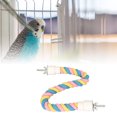 thumbnail image 1 of Colorful And Bendable Bird Cotton Rope Perch Climbing ParakeetsRope Toy Suitable For Cockatiels Bird Cotton Rope Perch Comfortable Rope Swing Perch For Birds Colorful Bendable, 1 of 8