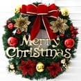 thumbnail image 3 of Pretty Comy Christmas Wreath Christmas Tree Round Bell Decor Handcrafted Elegant Holiday Wreath Wall Xmas Decoration, 3 of 6
